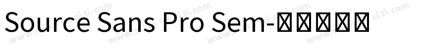 Source Sans Pro Sem字体转换